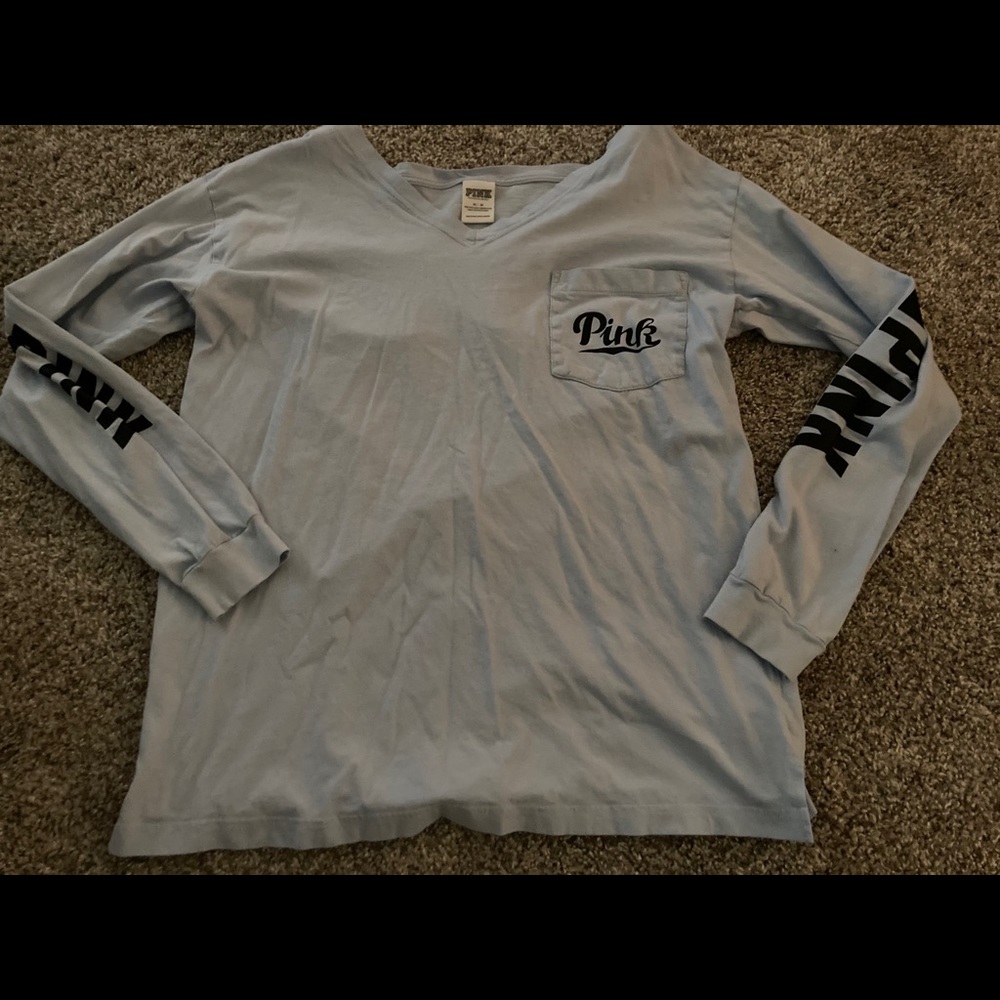 Pink Victoria’s Secret long sleeve T-shirt